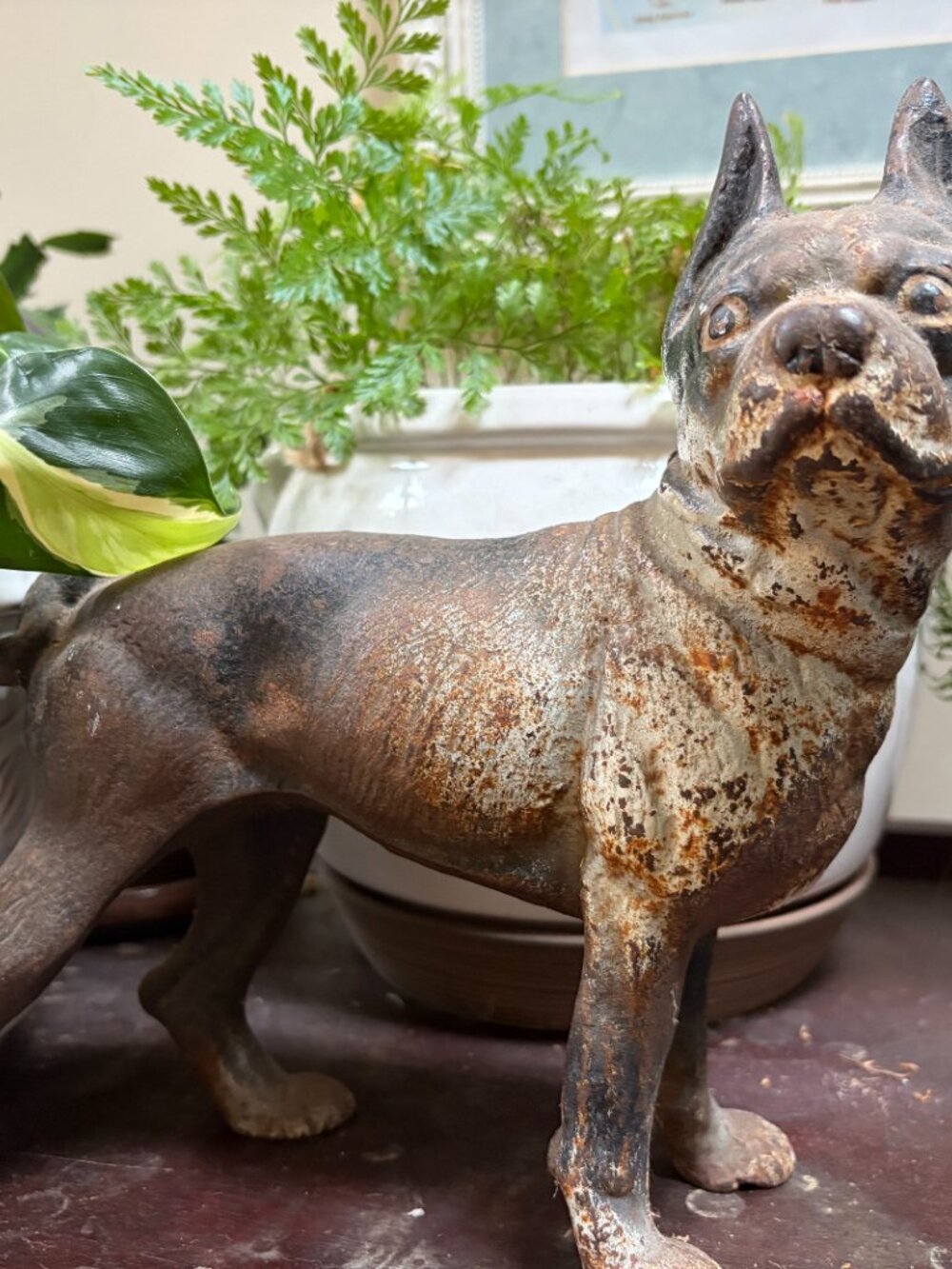 [Boston Terrier] Vintage Cast Iron Doorstop (Preowned) - Picture 7 of 7